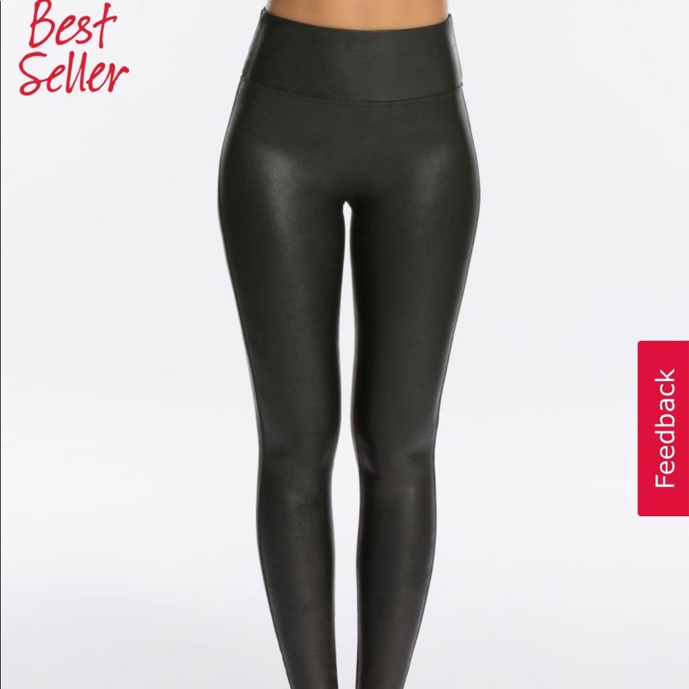 Spanx leather leggings
